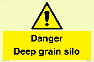 Danger Deep grain silo